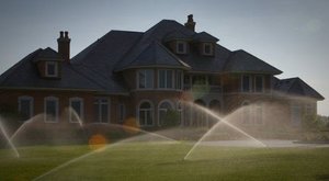 Oregon city home with installed lawn sprinkler systems